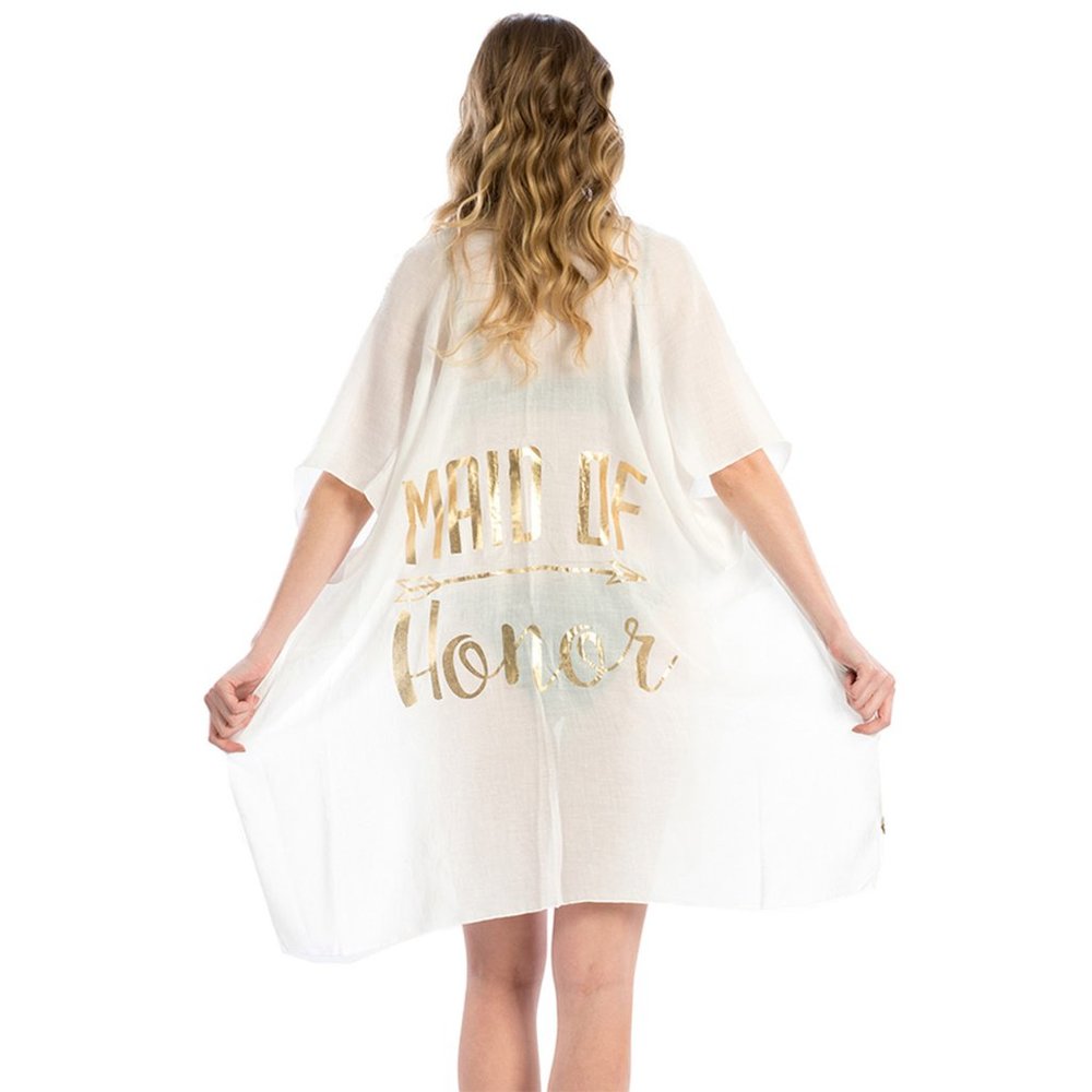 LOF MAID OF HONOR lettering cover up